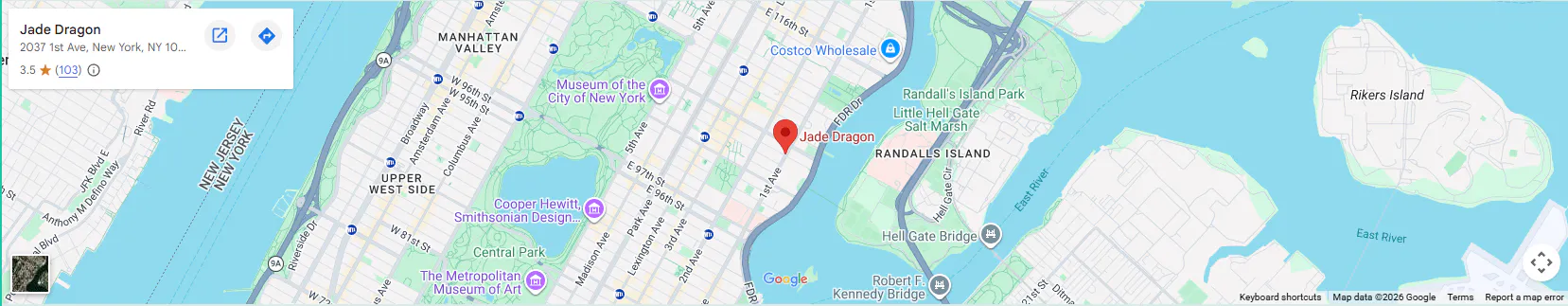 Location 2037 1st Ave, New York, NY 10029